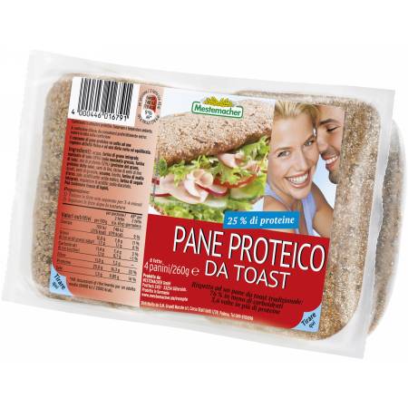 PANE PROTEICO DA TOAST G.260