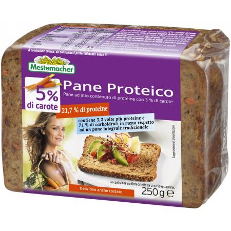 PANE PROTEICO CON CAROTE G.250