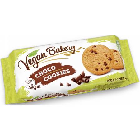 BISCOTTI VEGAN CHOCO COOKIES PA. G.200